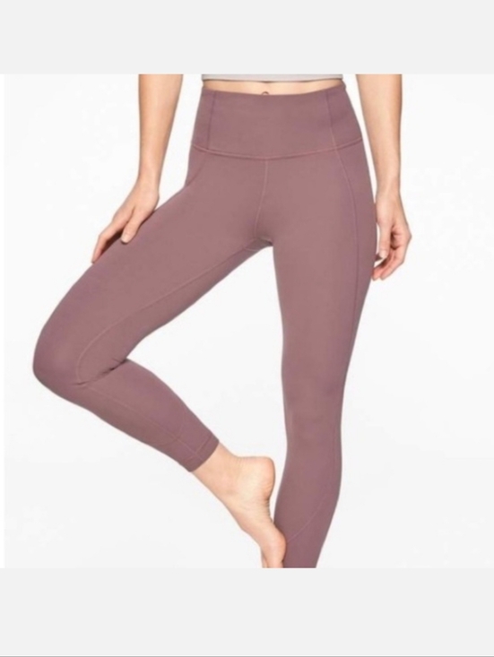 Athleta Pants - Athleta High-Rise Mauve Salutation 7/8 Tights